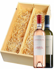 Wijnkist met Monte del Frà Custoza en Bardolino Chiaretto 